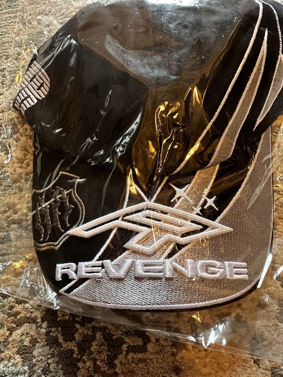 Revenge Revenge Drifter Racer Hat Black White - OS Size ONE SIZE - 2 Thumbnail
