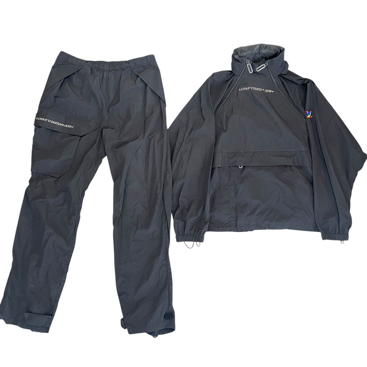 Louis Vuitton Louis Vuitton SS20 Virgil "LV2054" Technical Nylon Tracksuit Size US M / EU 48-50 / 2 - 1 Thumbnail