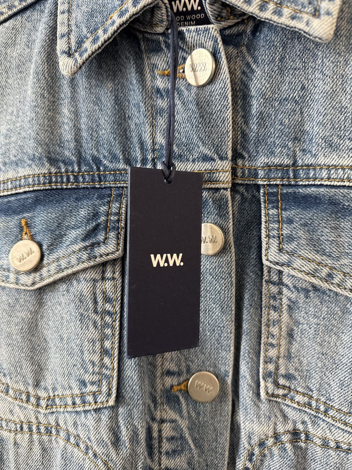 Wood Wood Wood wood Denim Jacket 34 (XS) Size XXS / US 00 / IT 34 - 3 Thumbnail