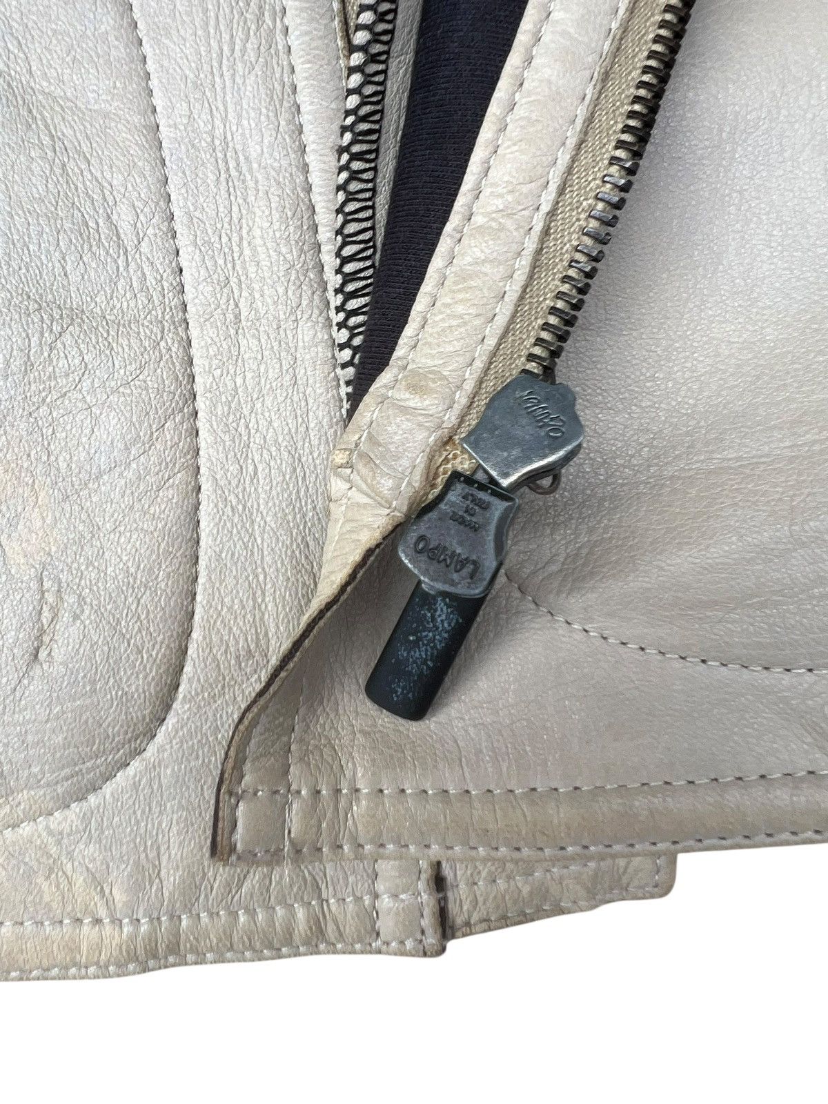 Giorgio Armani Archive Giorgio Armani Le Collezioni Leather Racer Jacket Size US S / EU 44-46 / 1 - 14 Thumbnail