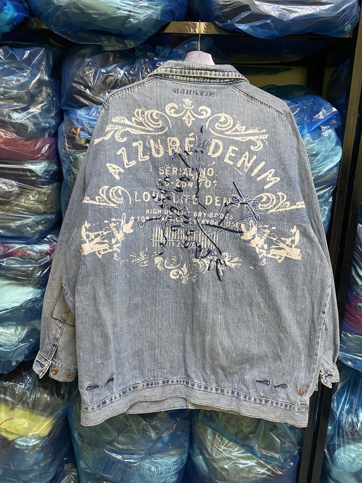 Other VINTAGE AZZURE JEAN CHORE JACKET Size US XXL / EU 58 / 5 - 1 Thumbnail