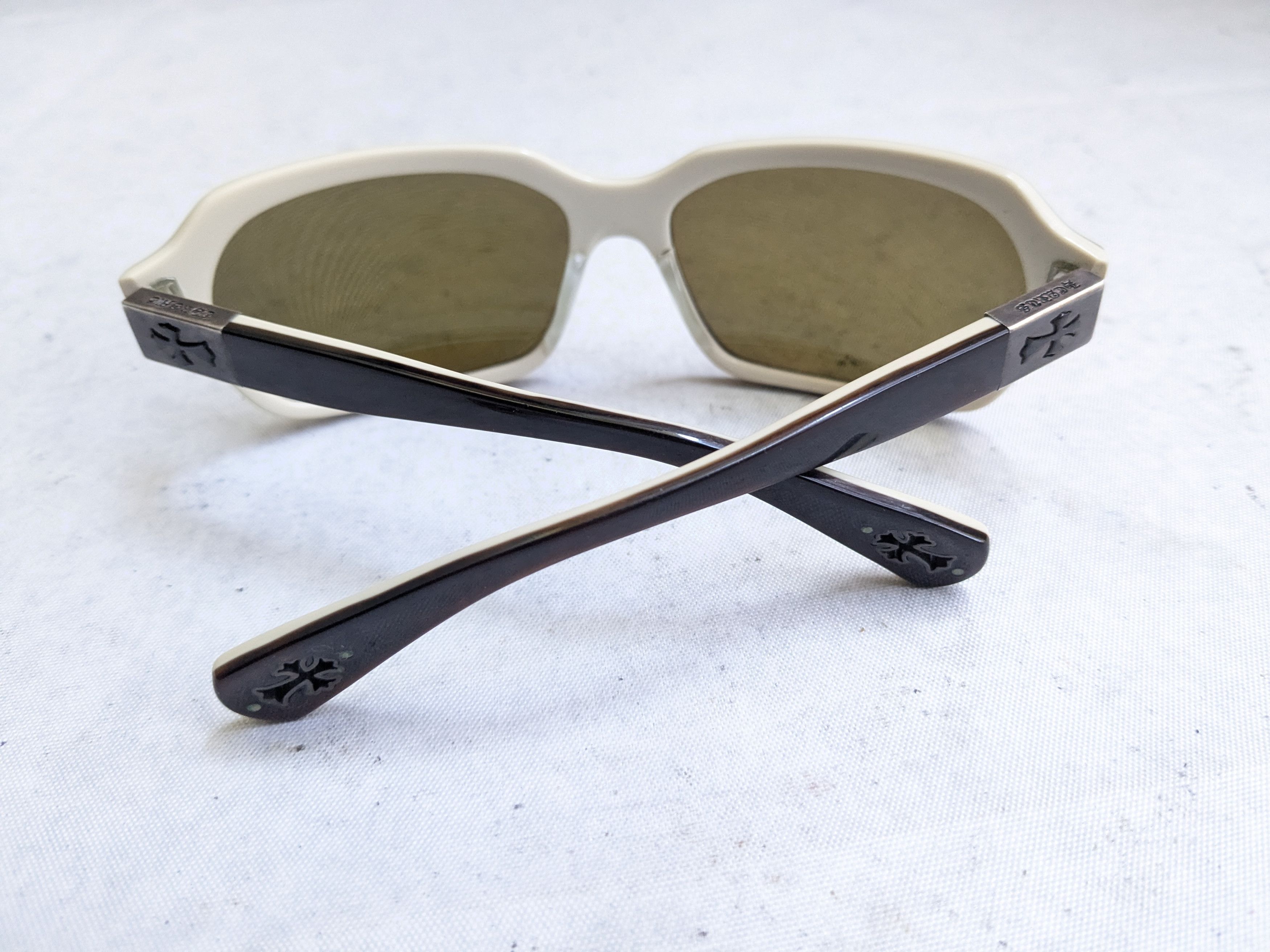 Chrome Hearts Chrome Hearts Sunglasses Injected Green Brown Cross Size ONE SIZE - 10 Thumbnail