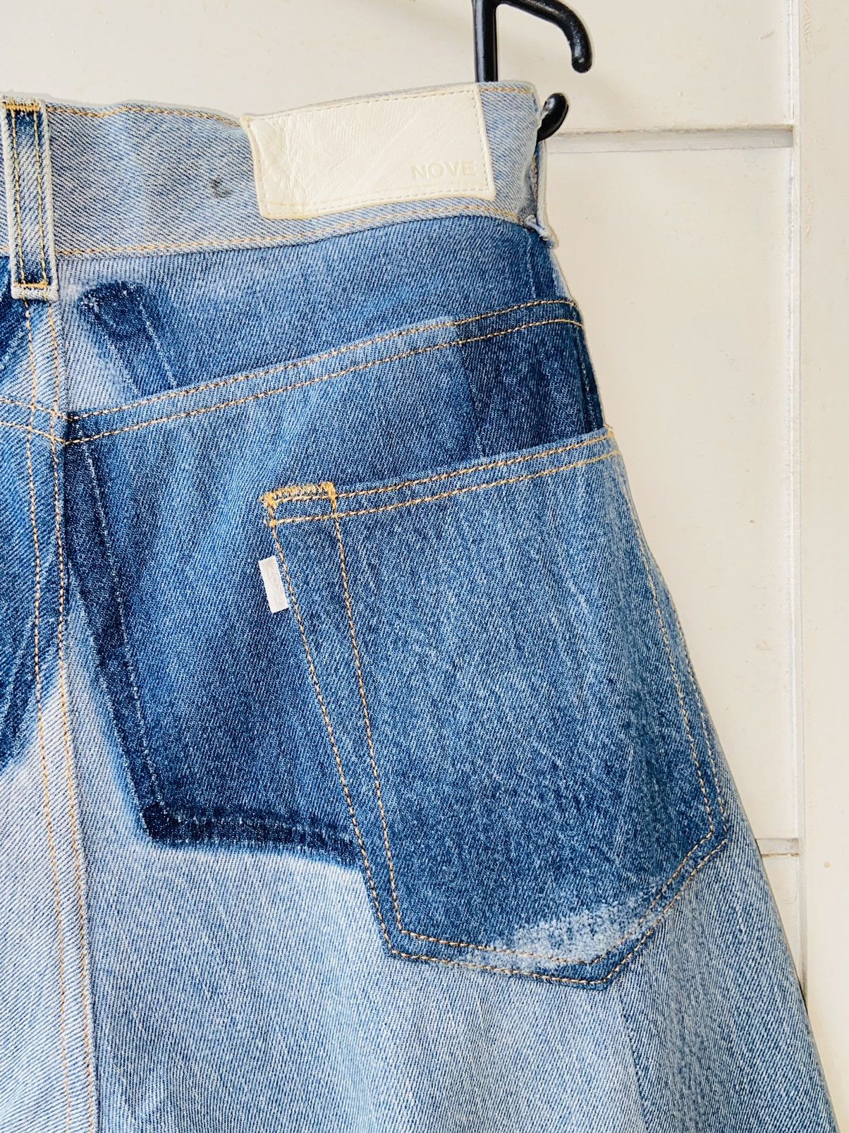 Issey Miyake NOVE Panel Denim Jeans Size US 35 - 12 Thumbnail
