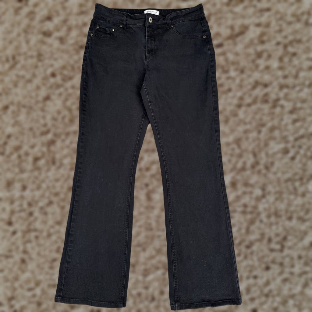 Coldwater Creek Coldwater Creek Jeans Womens Straight - 10 Black Dark Wash Mid Rise 30x31 - Denim Size 32" / US 10 / IT 46 - 1 Thumbnail