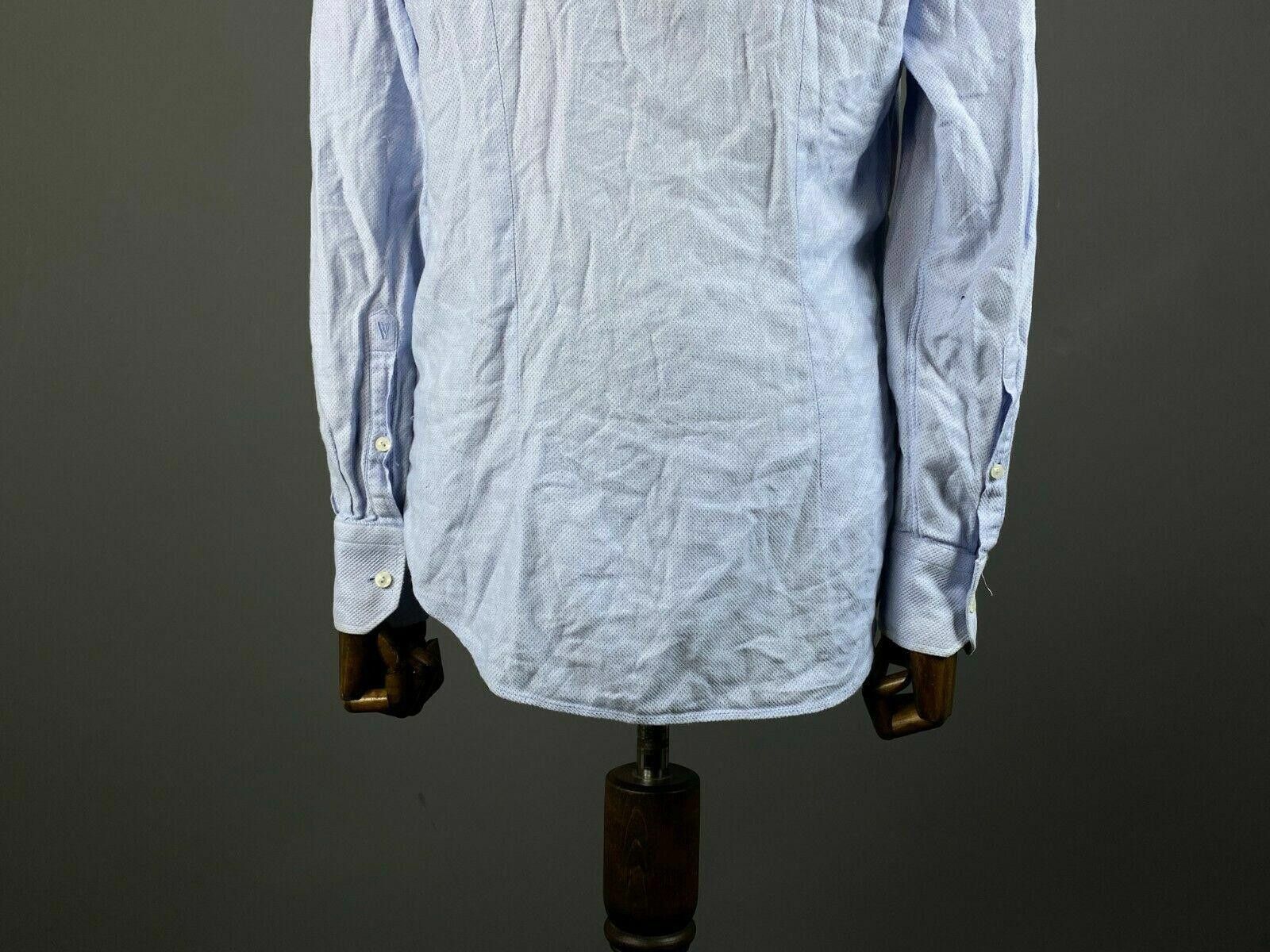 Designer Men Versace Collection City Blue Shirt Size 40 / 15.75 Size US M / EU 48-50 / 2 - 8 Thumbnail