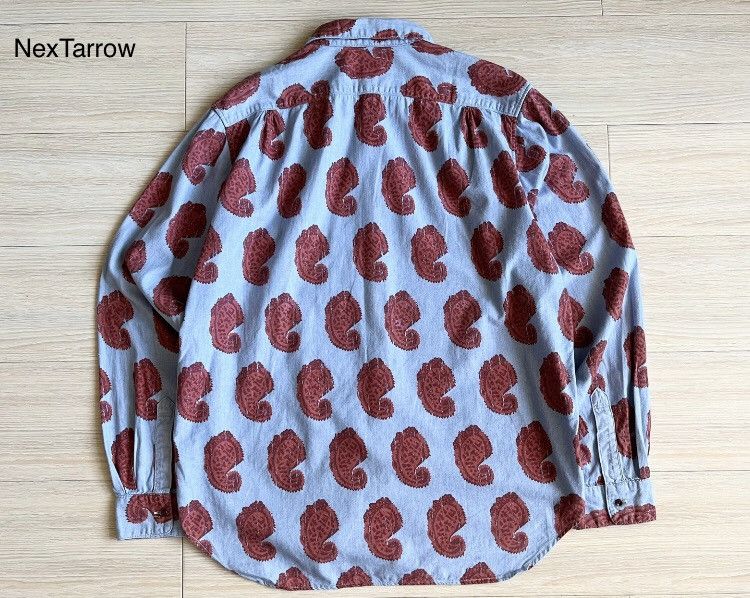 Kapital KAPITAL Kazuhiro Hirata Cashew Flower Denim Pocket Shirt Size US L / EU 52-54 / 3 - 2 Thumbnail