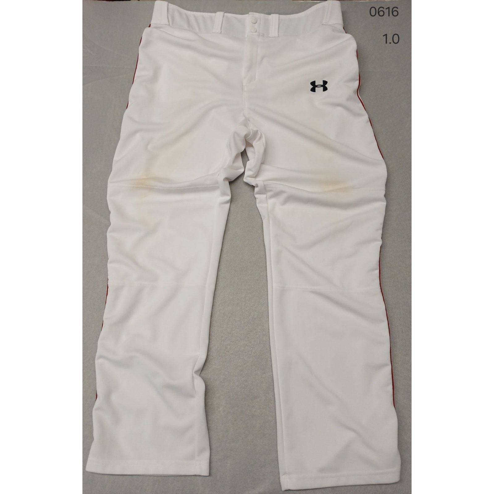 Under Armour Under Armour (XL) White Red Pin Stripe Sports Stretch Pants Size US 36 / EU 52 - 9 Thumbnail
