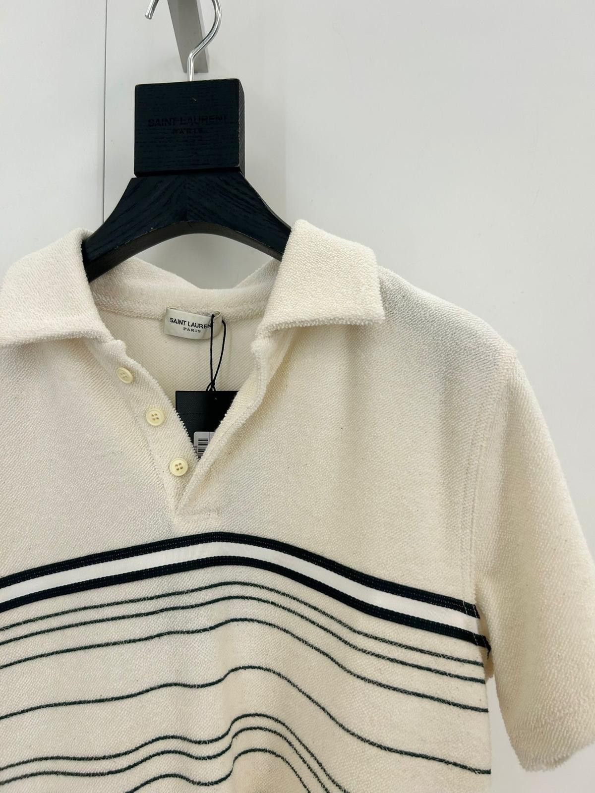 Saint Laurent Paris POLO SHIRT MADE WITH ORGANIC COTTON Size US XS / EU 42 / 0 - 2 Thumbnail