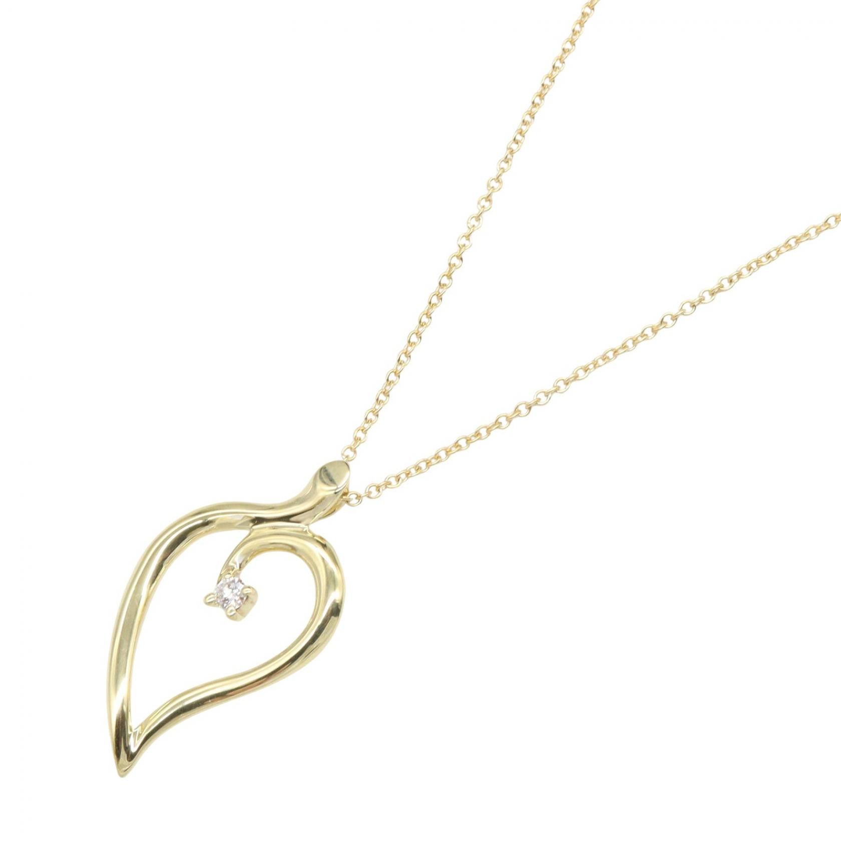 Tiffany & Co. Tiffany & Co. Tiffany＆Co. Leaf Au750 Diamond Necklace Precious Metal Necklace DUTY FREE for USA Size ONE SIZE - 1 Thumbnail