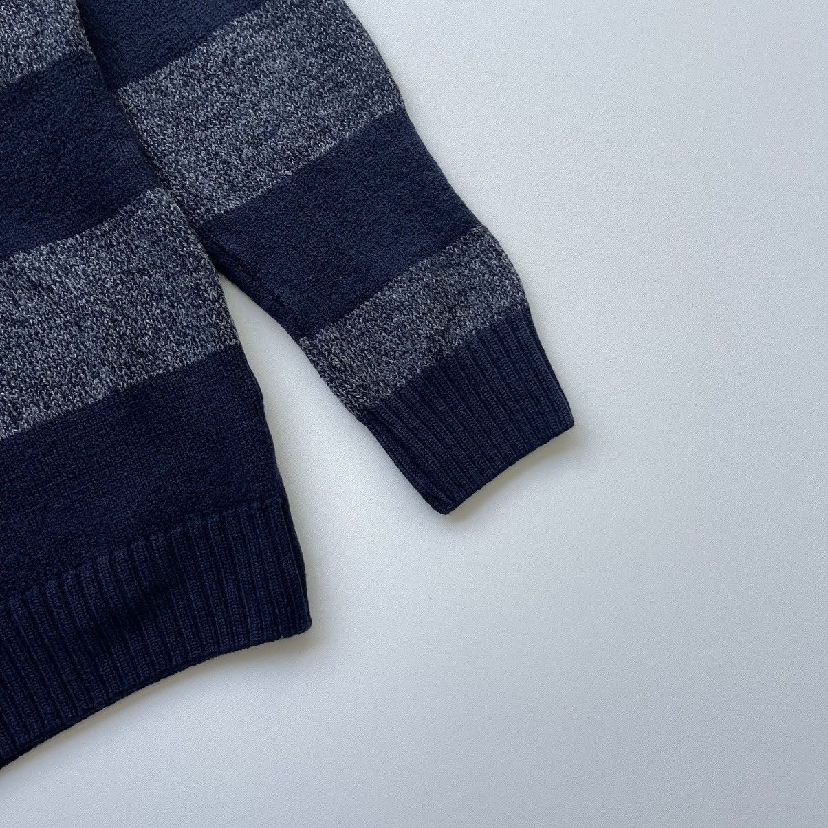 Paul & Shark Paul & Shark Yachting Stripe Wool Knit Half Zip Sweater Navy Size US L / EU 52-54 / 3 - 4 Thumbnail