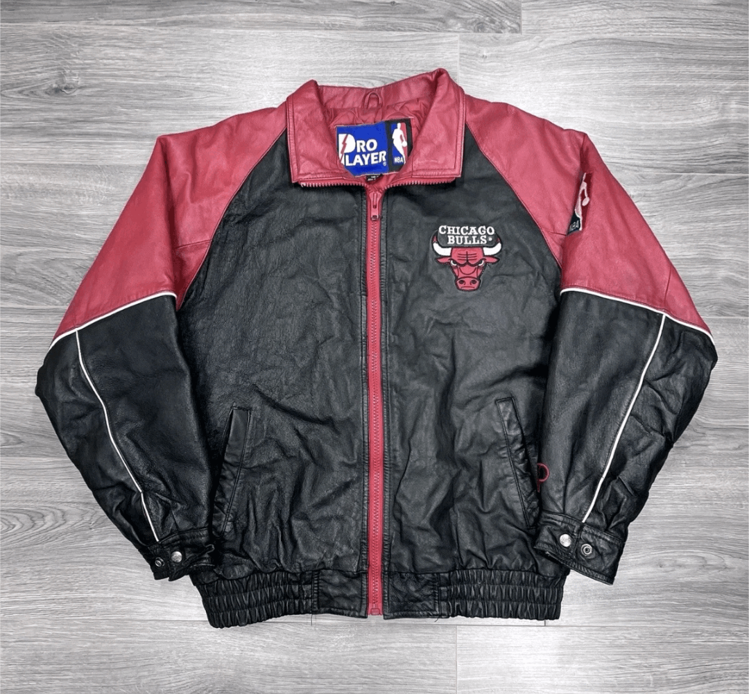 Pro Player Vintage 90s Pro Player NBA Chicago Bulls Leather Jacket Med Size US M / EU 48-50 / 2 - 1 Thumbnail