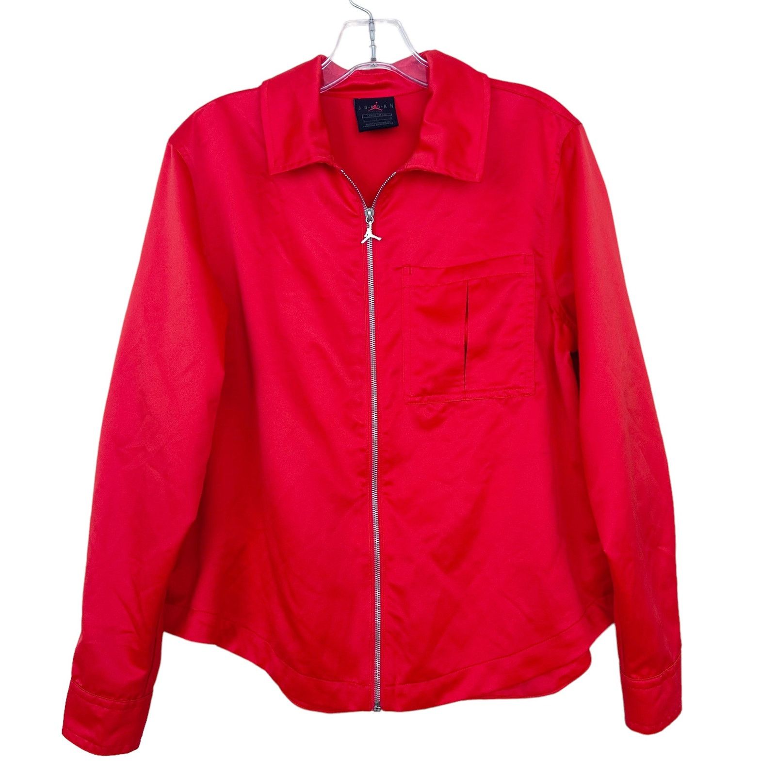 Jordan Brand Jordan Classics Habanero Red Full Zip Long Sleeve Sz S Size S / US 4 / IT 40 - 8 Thumbnail