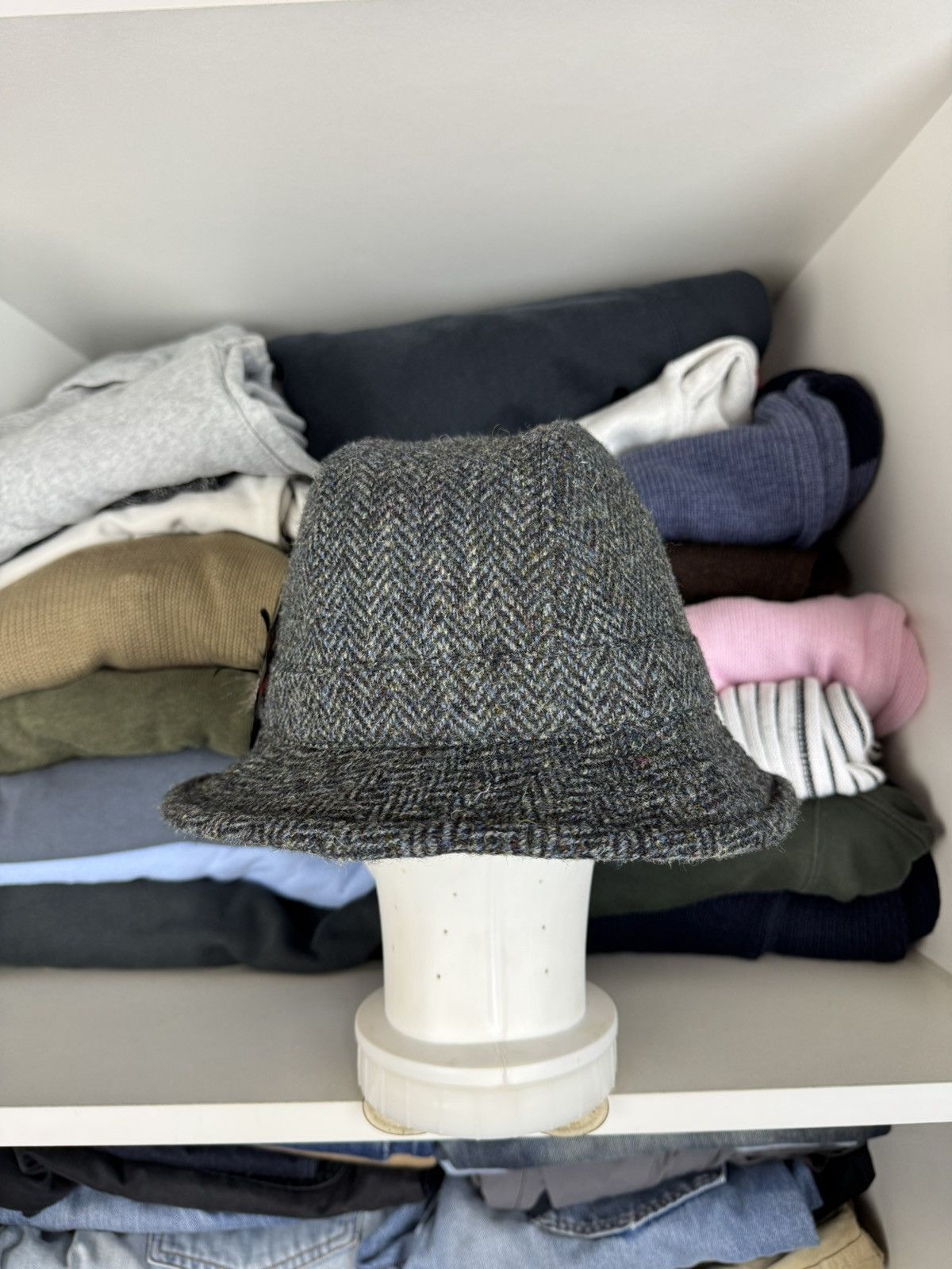 Harris Tweed Harris Tweed 100% Wool Hat with Feather Accent Size ONE SIZE - 5 Thumbnail