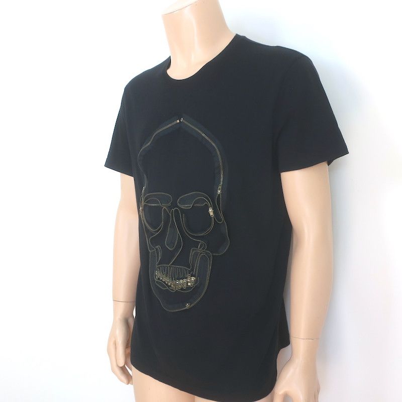 Alexander McQueen Alexander McQueen Zipper Skull T-Shirt Black Size Large Size US L / EU 52-54 / 3 - 3 Thumbnail