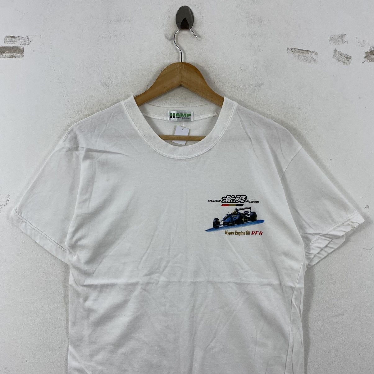 Honda Vtg 90s Mugen Power Honda Racing T-Shirt HAMP JDM White S Size US S / EU 44-46 / 1 - 3 Thumbnail