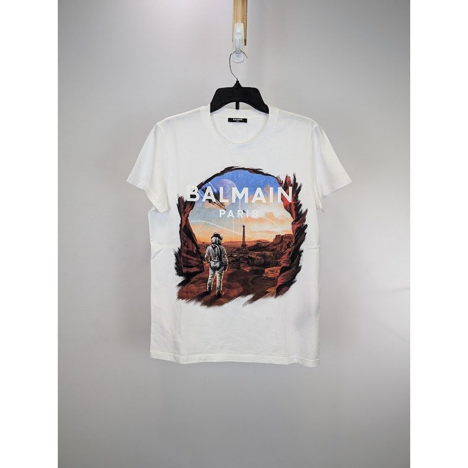 Balmain o1rshd1 Short Sleeve T-Shirt in White Size US S / EU 44-46 / 1 - 1 Thumbnail
