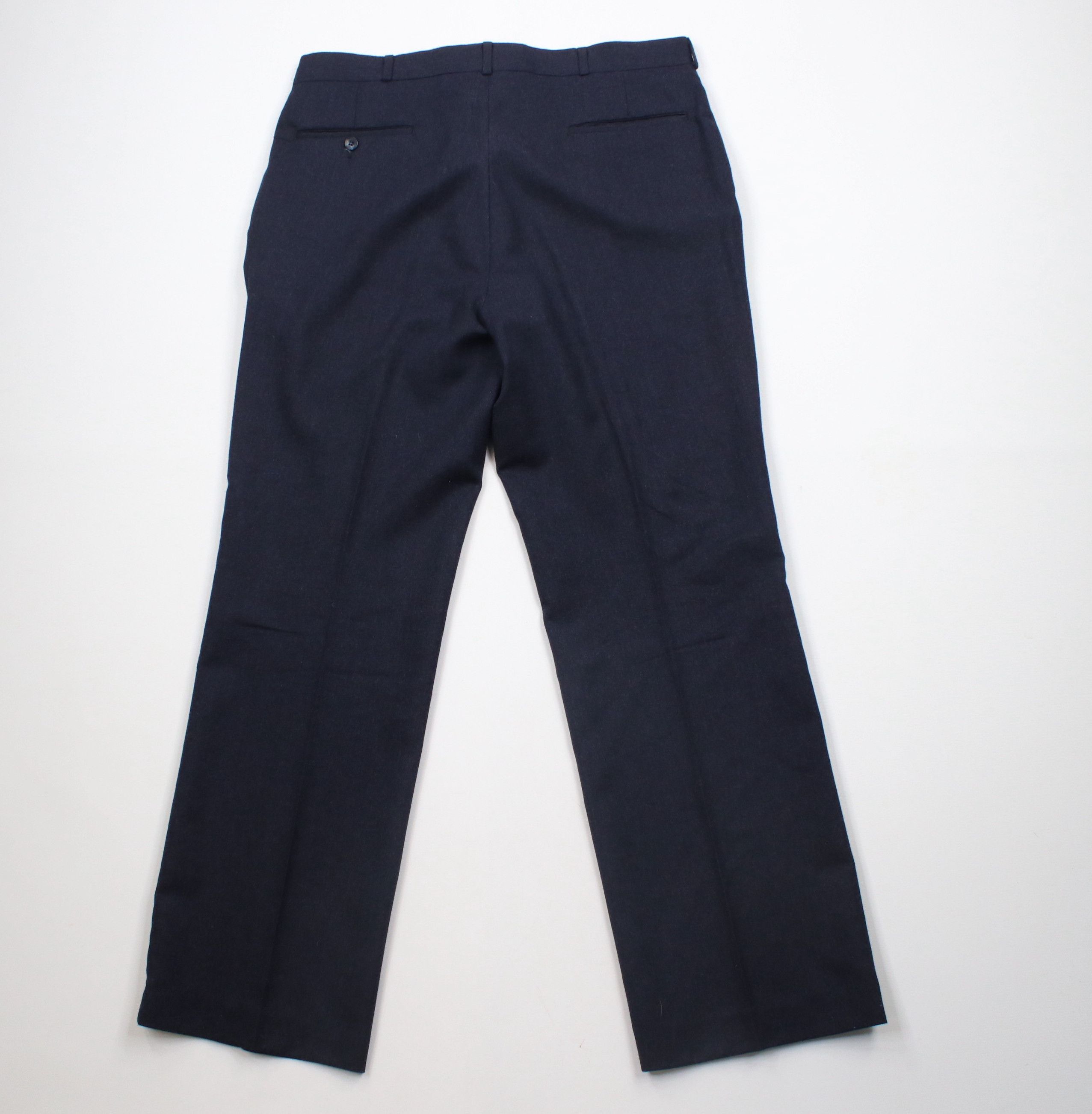 Vintage Vintage 90s Streetwear Wide Leg Chino Pants Trousers Blue Size US 34 / EU 50 - 7 Thumbnail