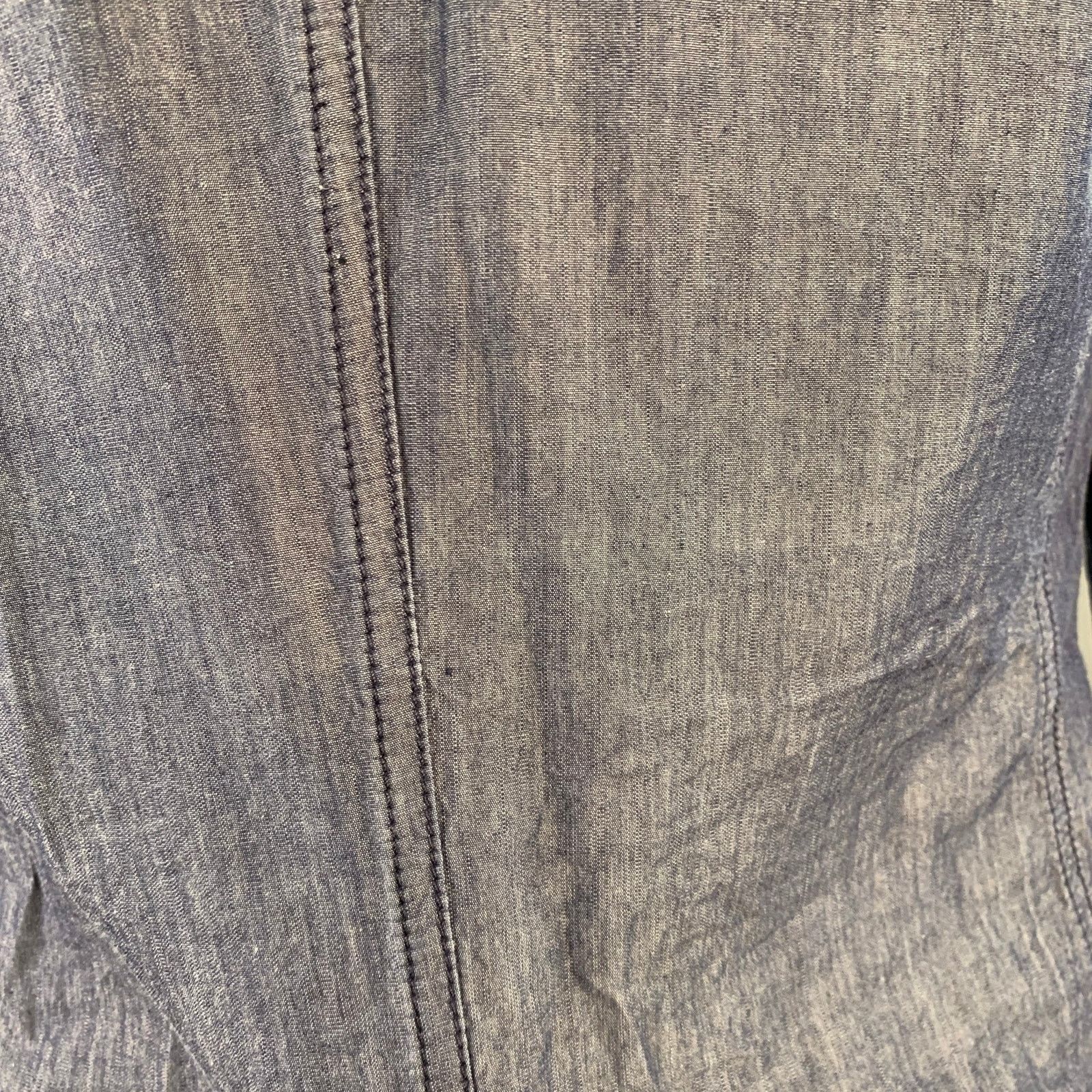LANVIN x ACNE Size S Blue Cotton Notch Lapel Jacket