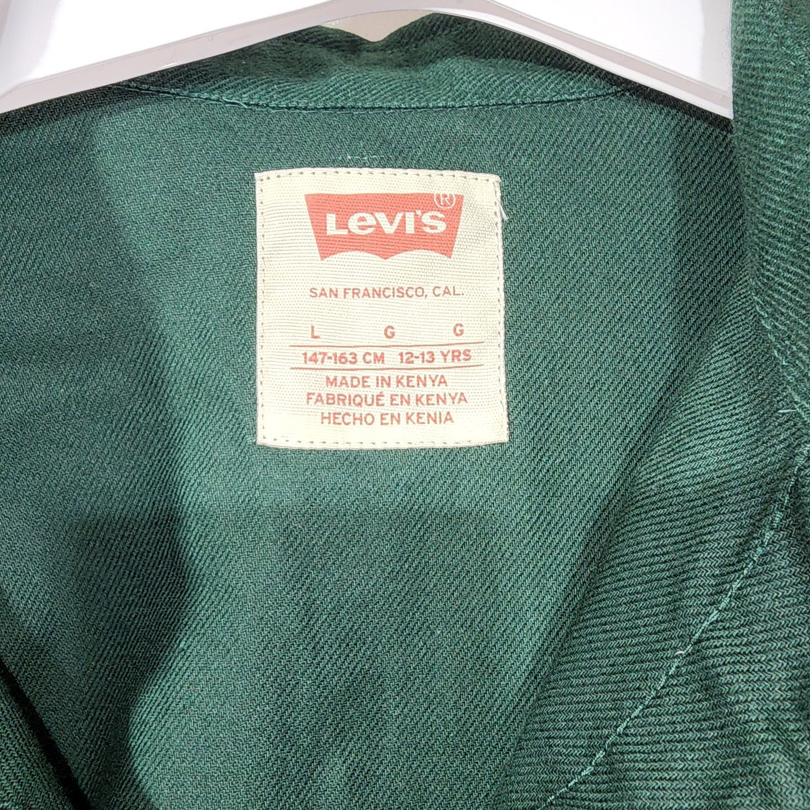 Levi's Levi's girls large long sleeve button down shirt 12-13 NWT Size L / US 10 / IT 46 - 2 Thumbnail