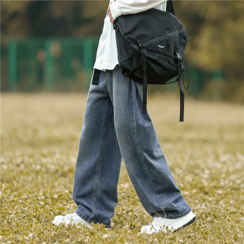 Japanese Brand × Jean Retro wide leg high street casual jeans Size US 32 / EU 48 - 2 Thumbnail