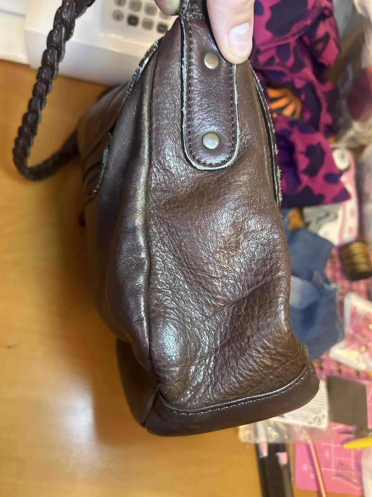 Vintage Thomas Wylde braided leather rhinestone skull crossbody bag Size ONE SIZE - 11 Thumbnail
