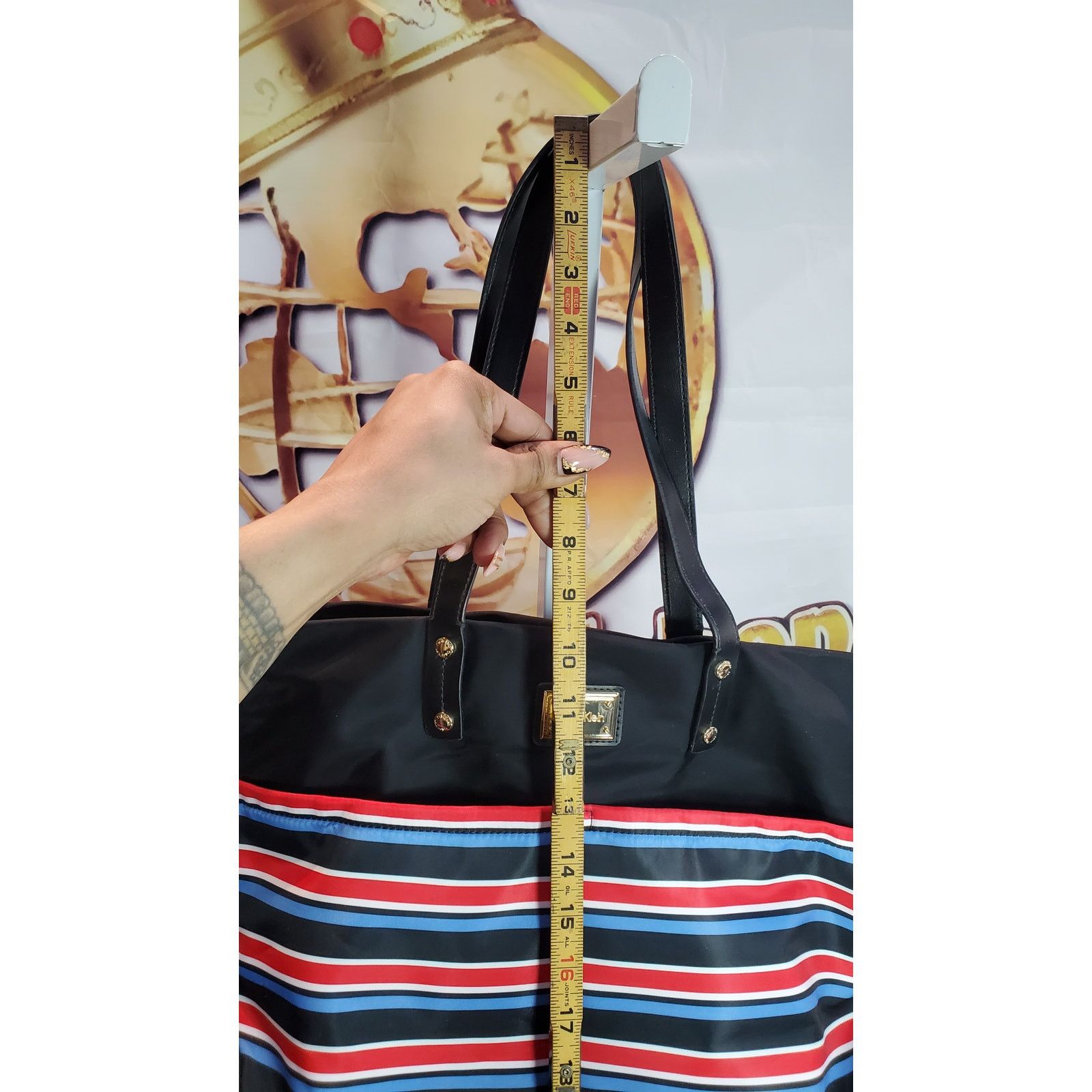 Calvin Klein Calvin Klein Blue Red white Striped Tote Shoulder Bag Size ONE SIZE - 4 Thumbnail