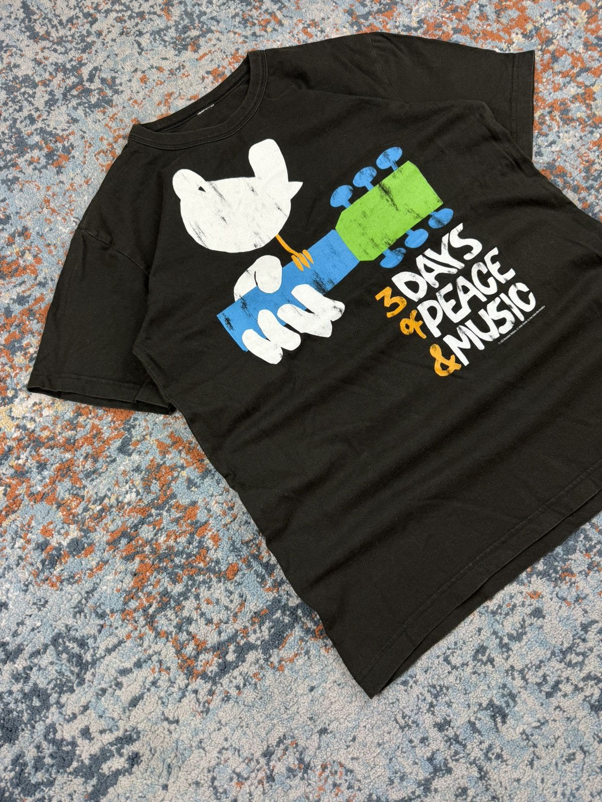 Band Tees × Vintage Vintage y2k Woodstock 3 days of peace & music festival tee Size US M / EU 48-50 / 2 - 2 Thumbnail