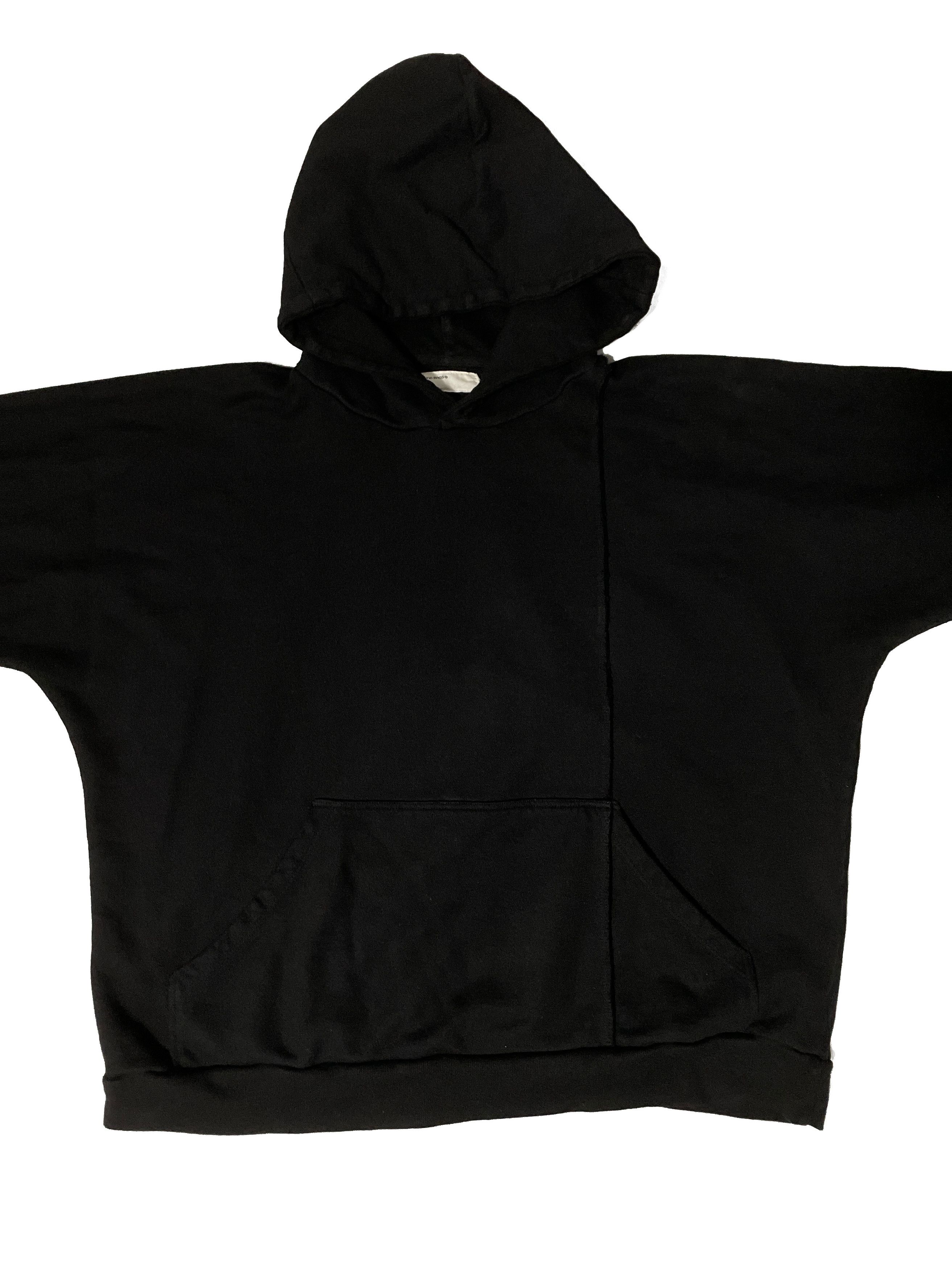 Unsound Rags Black 1/3rd Seam Hooded Sweatshirt