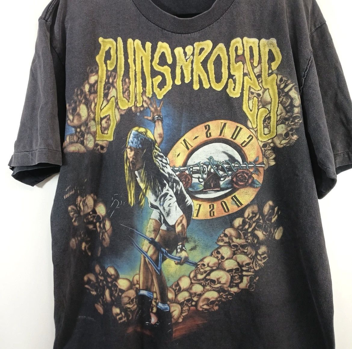 Vintage Vintage 90s Guns n Roses tee Size US L / EU 52-54 / 3 - 3 Thumbnail