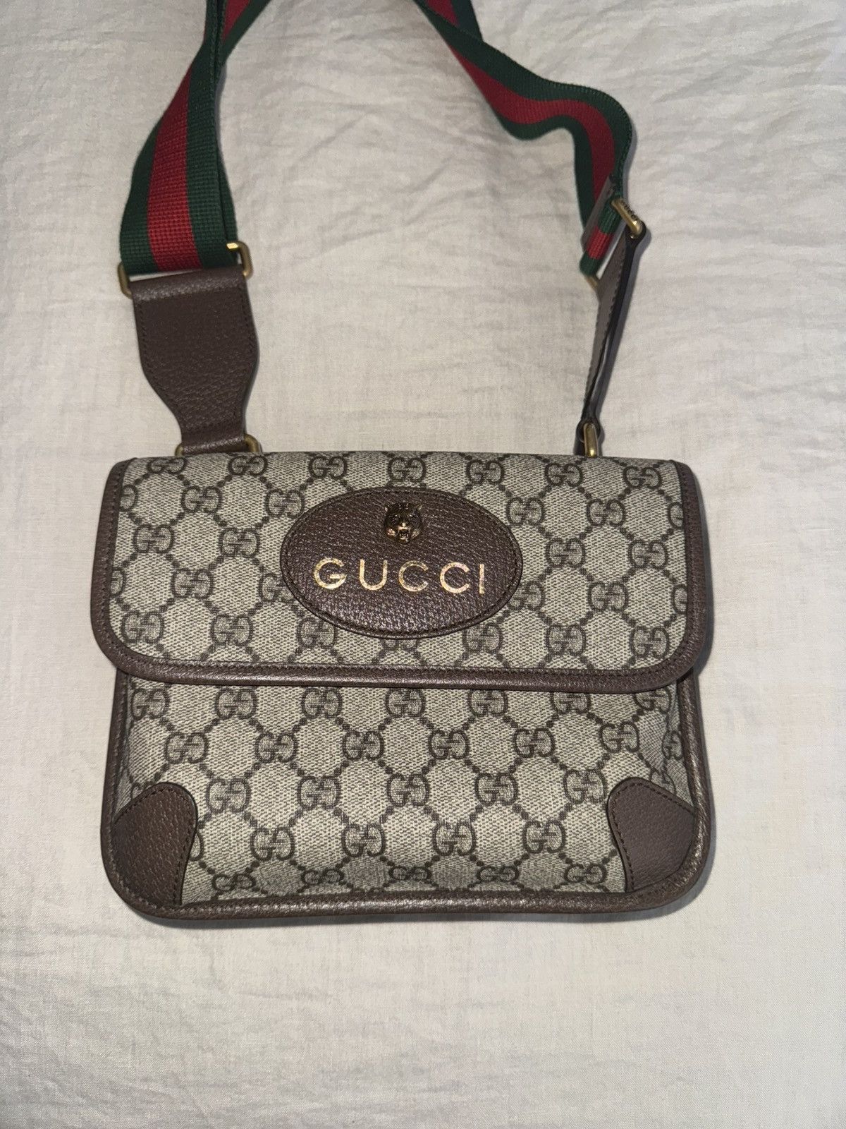 Gucci Gucci Supreme Web Neo Vintage Double Flap Messenger Bag Size ONE SIZE - 5 Thumbnail