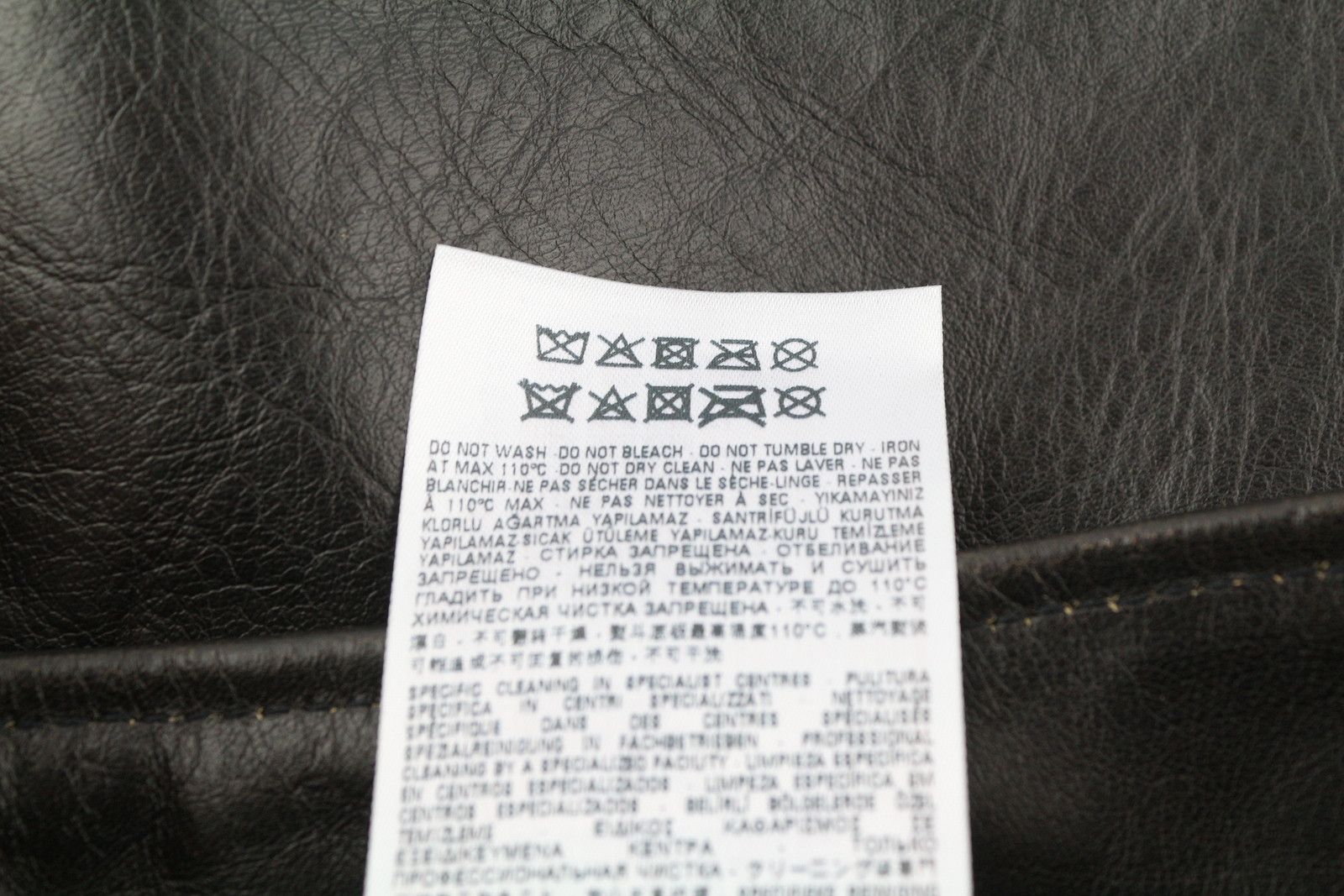 Diesel L-EMILIA W28 Black Cowhide Leather Zip Fly Mini Skirt 41312 Size 28" / US 6 / IT 42 - 9 Thumbnail