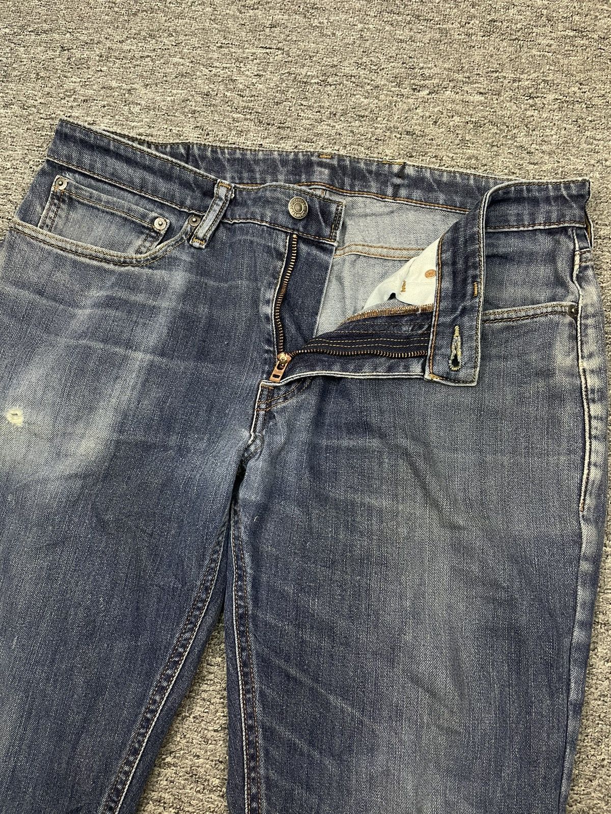 Levi's Vintage Levis 511 Black Tab Jeans Distressed Faded Wash Size US 34 / EU 50 - 6 Thumbnail