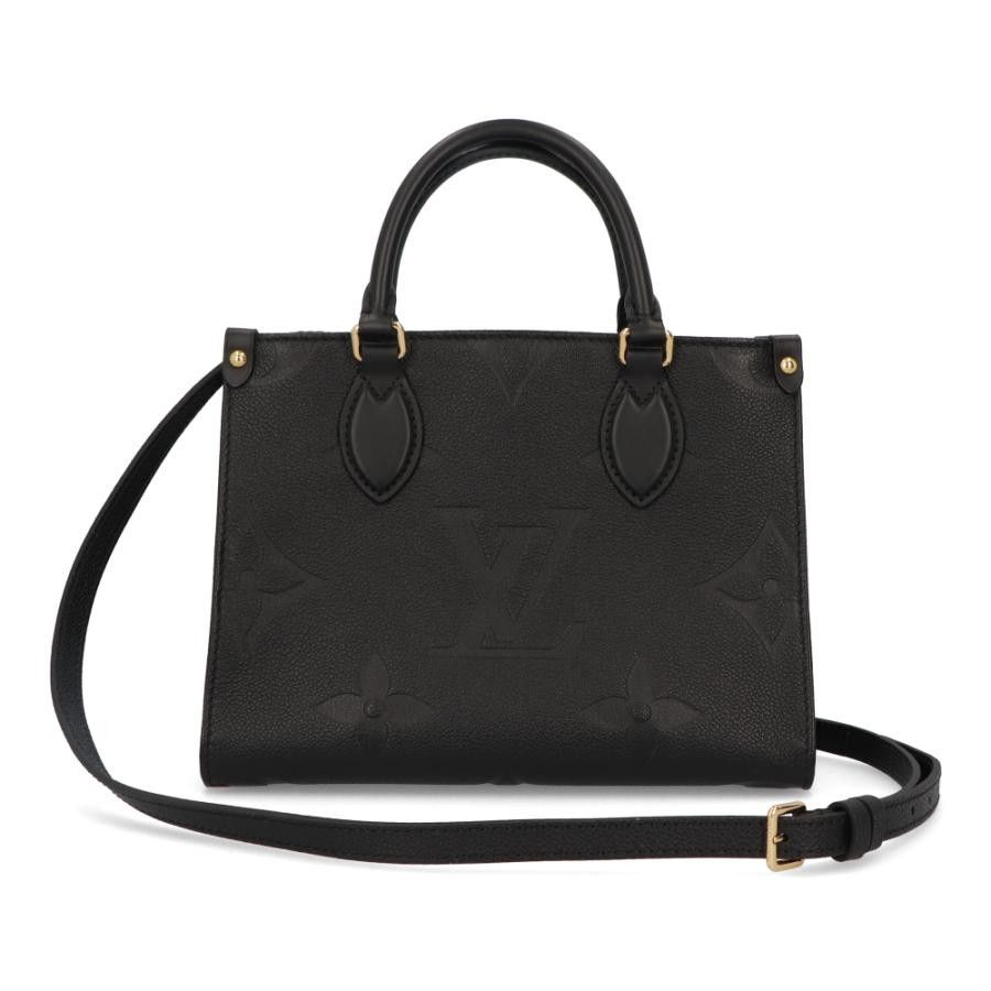 Louis Vuitton On The Go PM Shoulder Bag Monogram Emplant Black