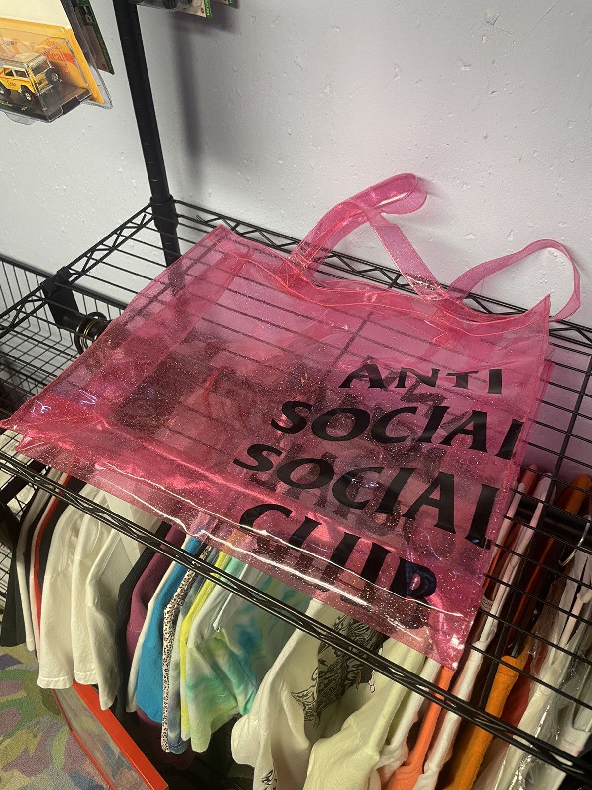 Anti Social Social Club Anti Social Social Club ASSC Pink Tote Bag Size ONE SIZE - 2 Thumbnail
