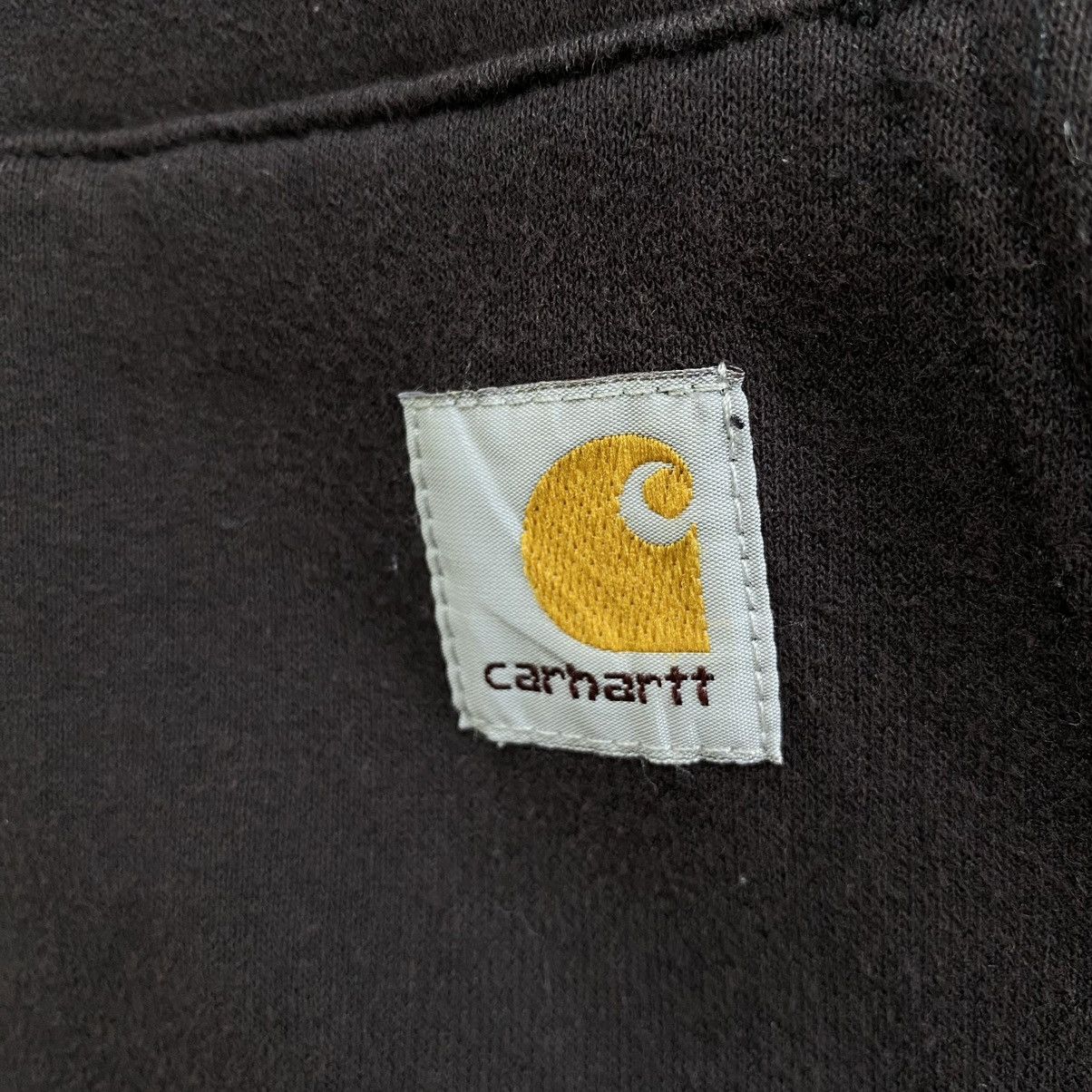 Carhartt Vintage Carhartt Zip Up Hoodie Oversized 2XL Brown Baggy Fit Size US XXL / EU 58 / 5 - 7 Thumbnail
