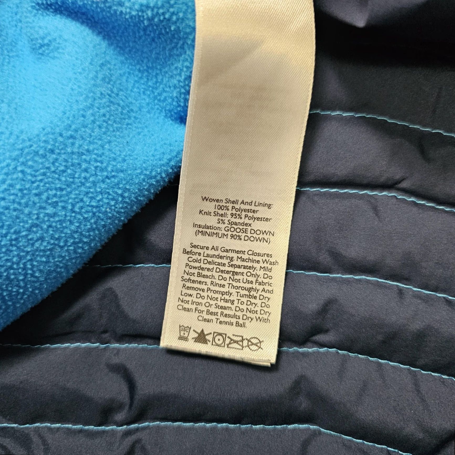 Eddie Bauer VEST Eddie Bauer Mens XL Blue StormDown 800 Hybrid Down Puffer Zip Quilted Lightweight Insulated Pockets Zip Front Casual Travel Size US XL / EU 56 / 4 - 6 Thumbnail