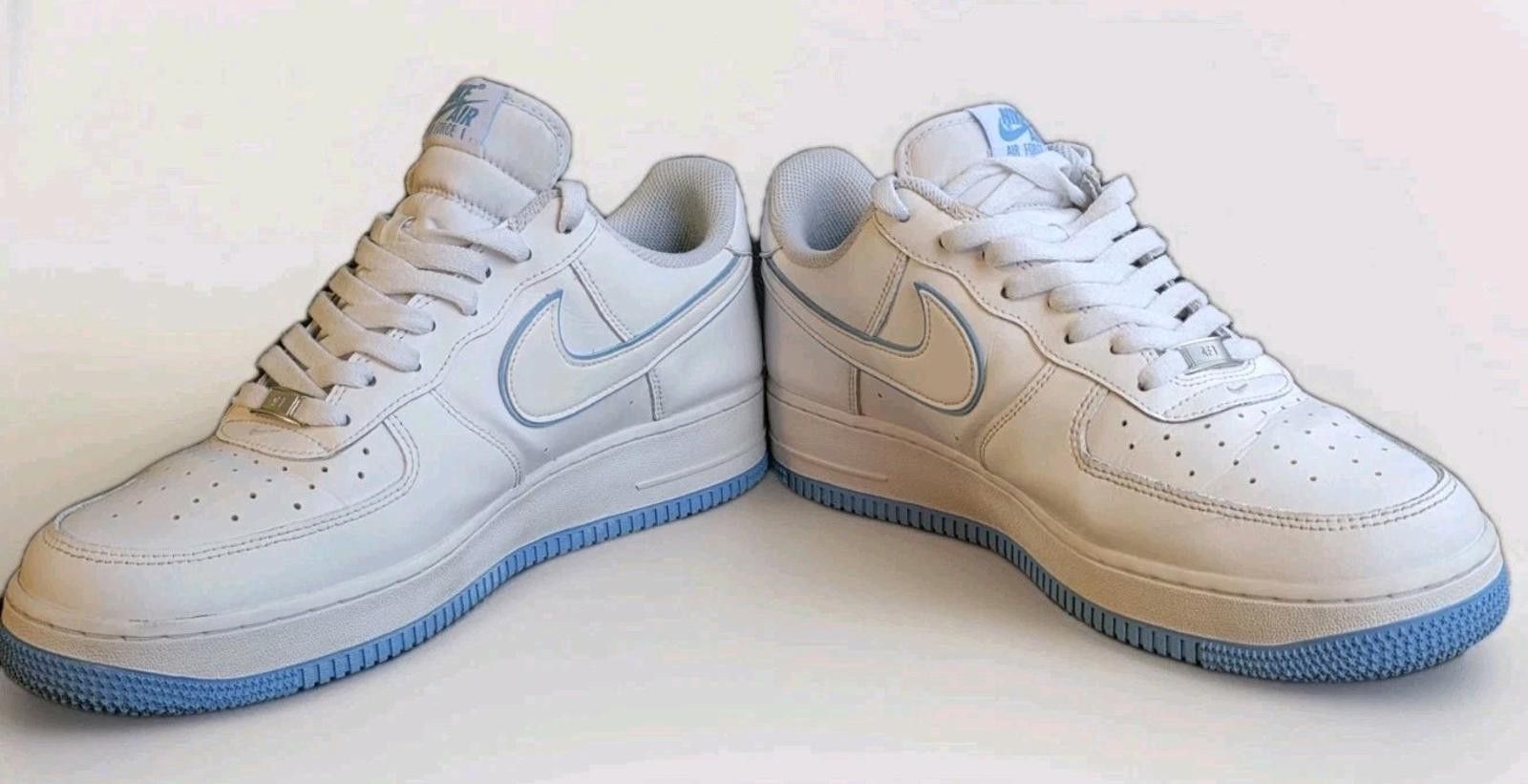 Nike Nike Air Force 1 '07 Low White University Blue Sneakers DV07 Size US 12 / EU 45 - 9 Thumbnail