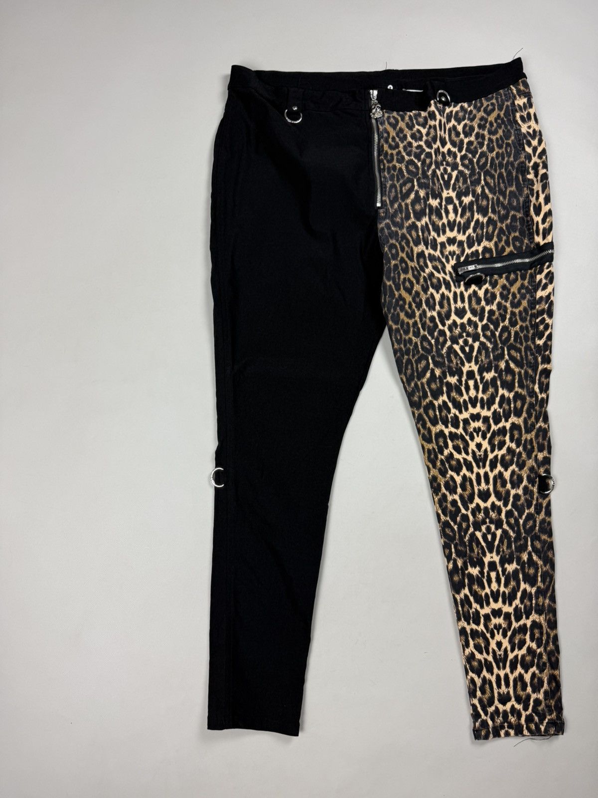 Killstar Killstar Ladies Gothic Leopard Pattern Pants Trousers Size 40" / US 18 - 2 Thumbnail