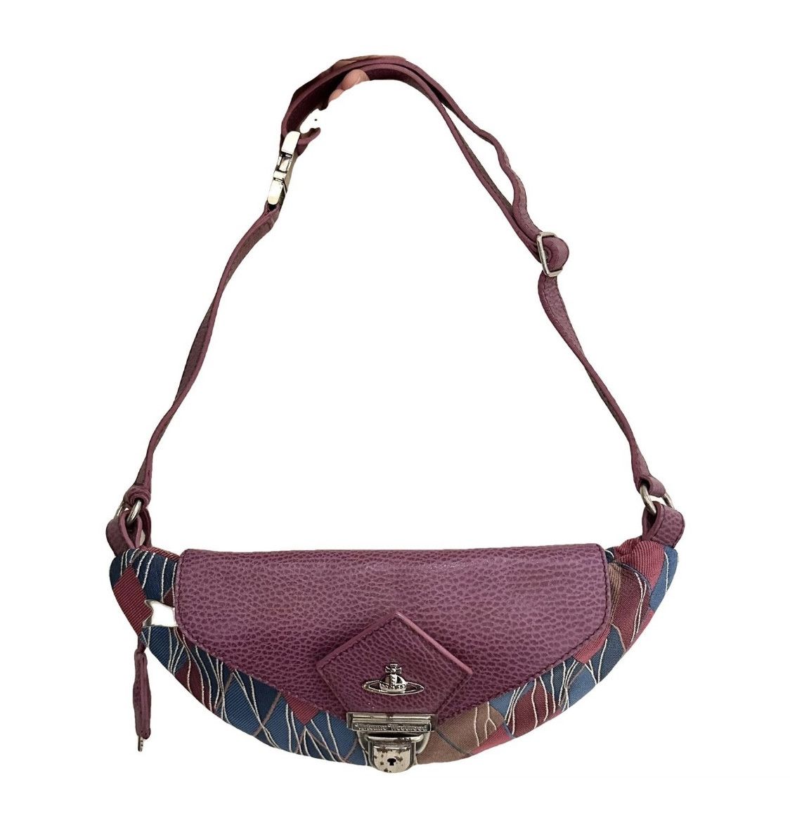 Vivienne Westwood Tartan Argyle Patterned Beltbag - Blue/Pink Size ONE SIZE - 9 Thumbnail