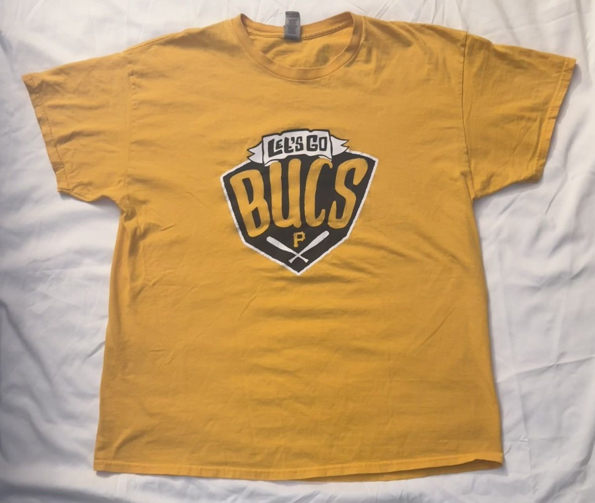 Gildan PITT PIRATES Let’s Go Bucks Gildan Yellow Shirt Sz.XL Size US XL / EU 56 / 4 - 1 Thumbnail