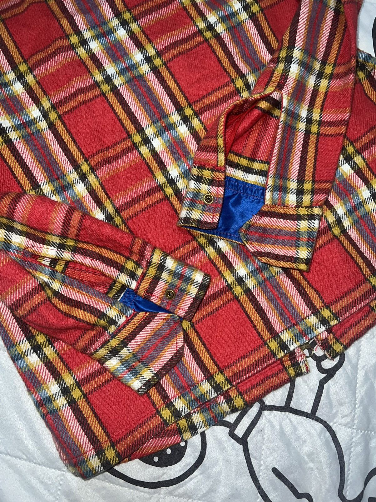 If Six Was Nine 2000s VelVetBlue - Vkeii Style Zip Plaid Flannel Shirt Size US M / EU 48-50 / 2 - 5 Thumbnail