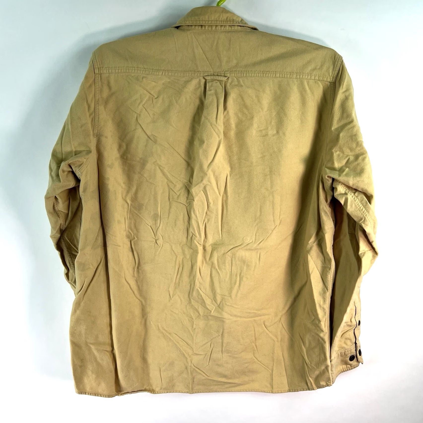 Eddie Bauer Eddie Bauer Sport Shop Heavyweight Flannel Button Shirt Men’s XL Gold Size US XL / EU 56 / 4 - 7 Thumbnail