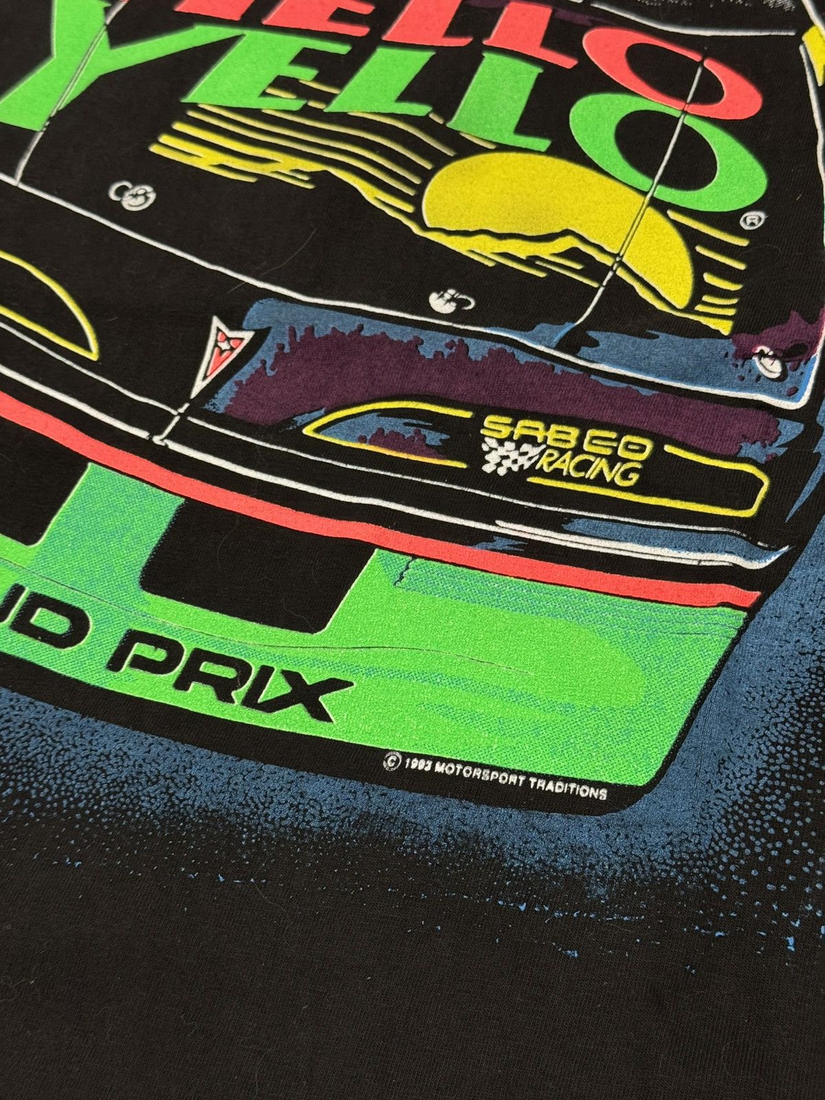 NASCAR Vintage 1993 Kyle Petty Mello Yello NASCAR AOP T-Shirt Size US M / EU 48-50 / 2 - 8 Thumbnail
