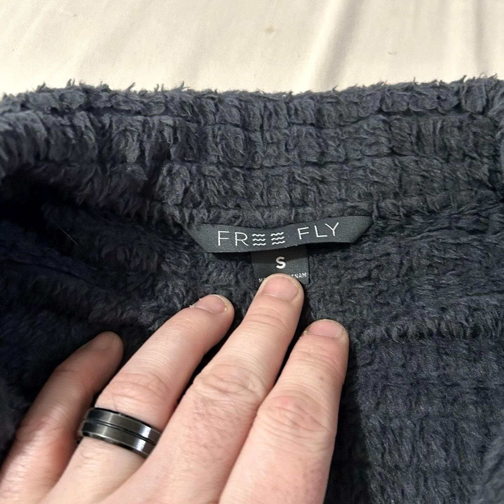 Vintage Free Fly Women’s Gridback Fleece Jacket Grey Size S Size S / US 4 / IT 40 - 3 Thumbnail