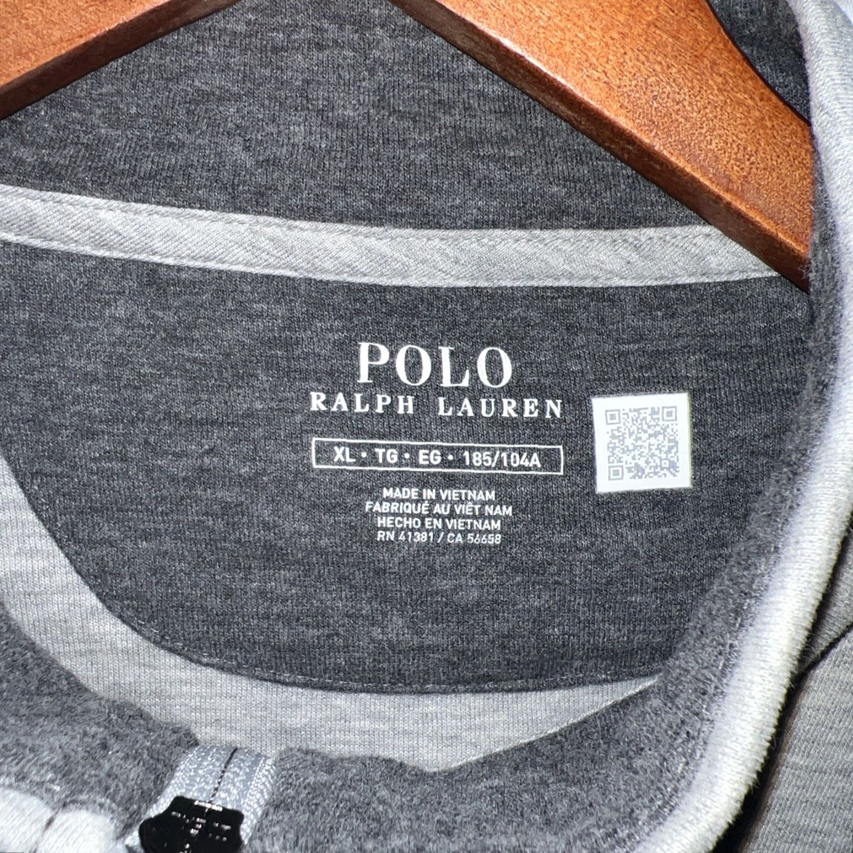 Polo Ralph Lauren VINTAGE Polo Ralph Lauren Gray Halfzip Pullover Sweater Men XL Size US XL / EU 56 / 4 - 3 Thumbnail