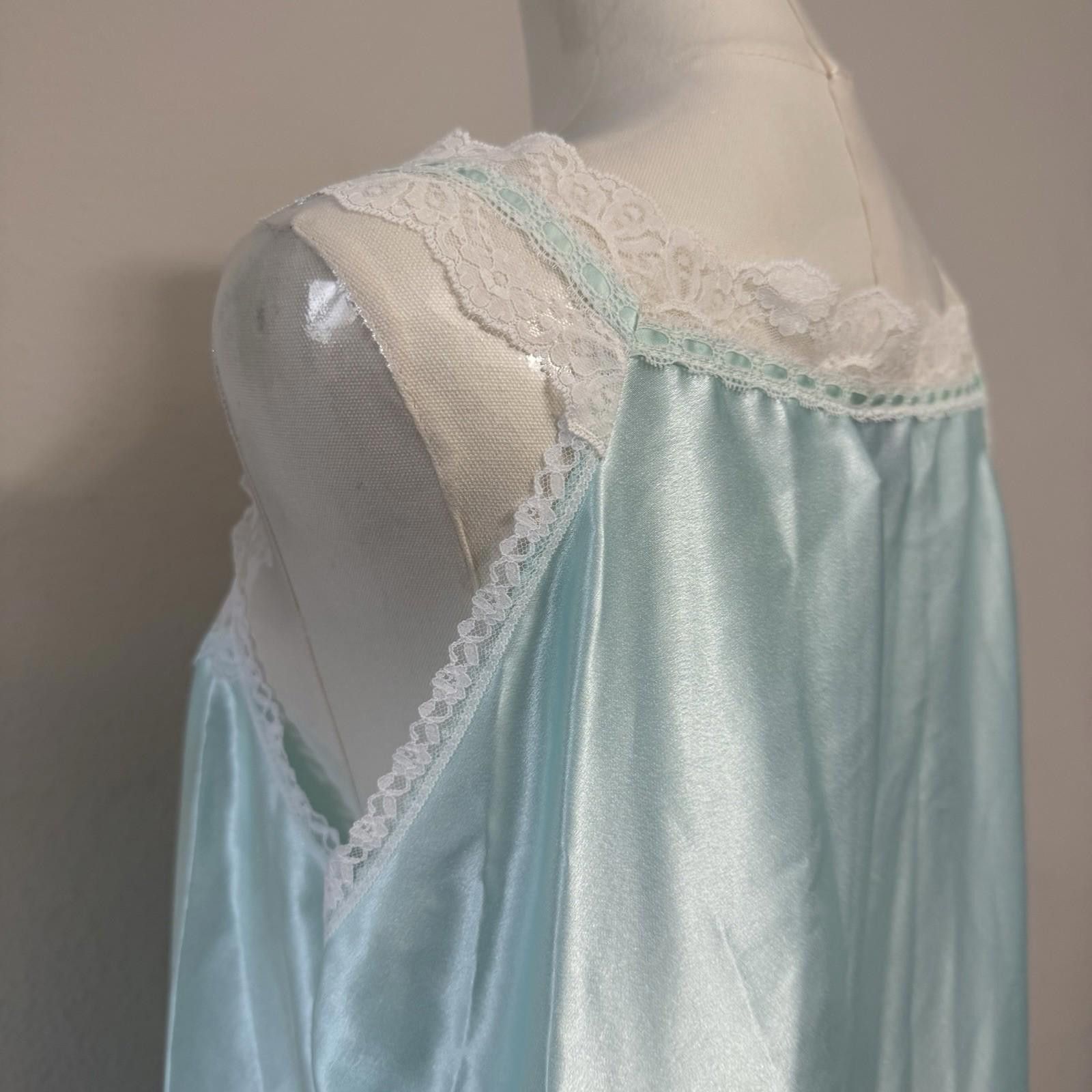 Nicole Miller Babydoll Lace Vintage Maxi Slip Large Size ONE SIZE - 4 Thumbnail