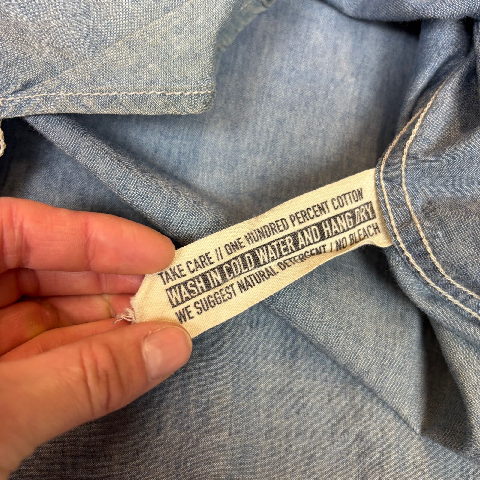 Rogue Territory Rogue Territory Pearl Snap Chambray Western Shirt Medium Size US M / EU 48-50 / 2 - 7 Thumbnail