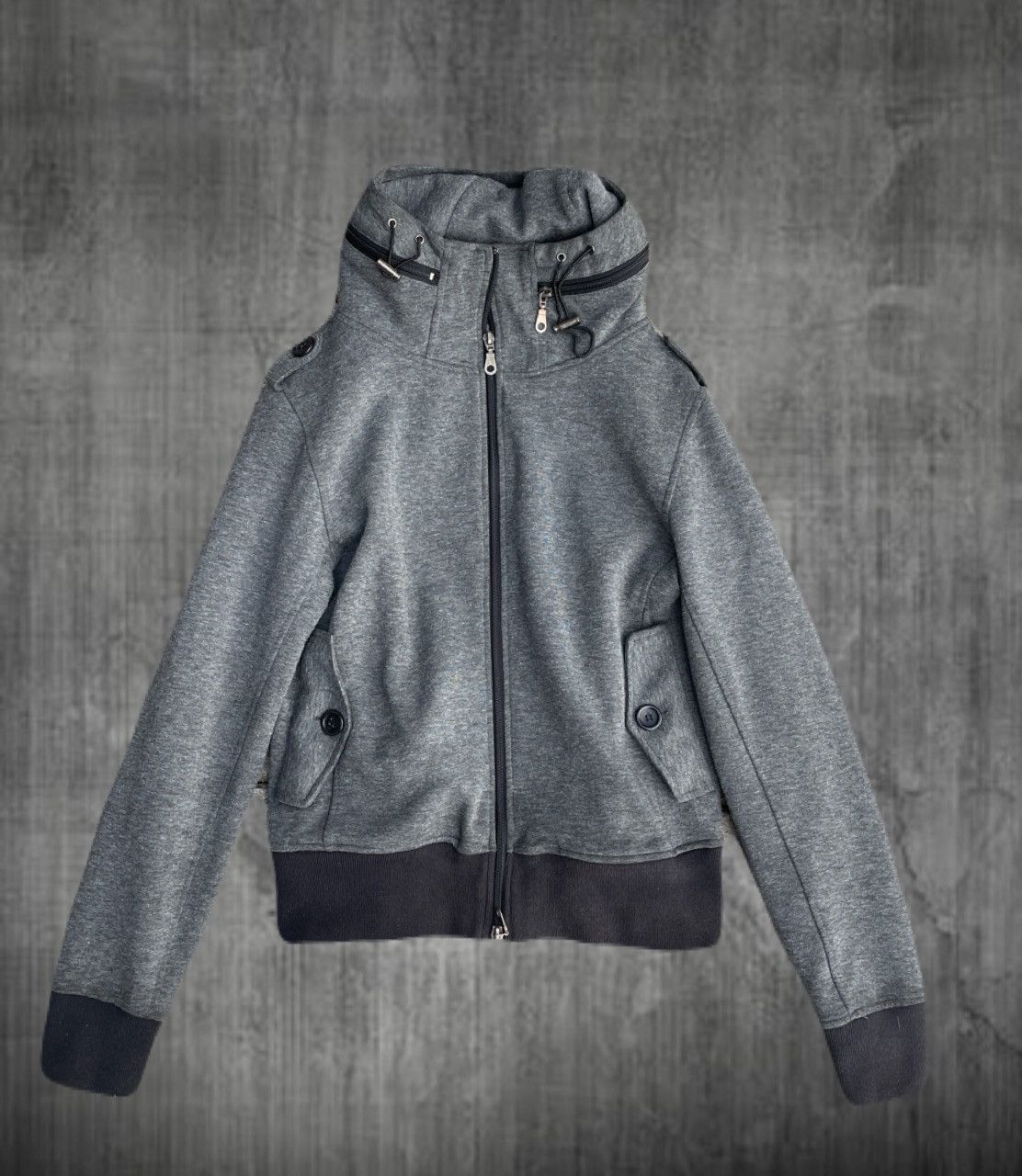 If Six Was Nine 2000s Japanese archive Vkei Bono Hooded Wool Zip
