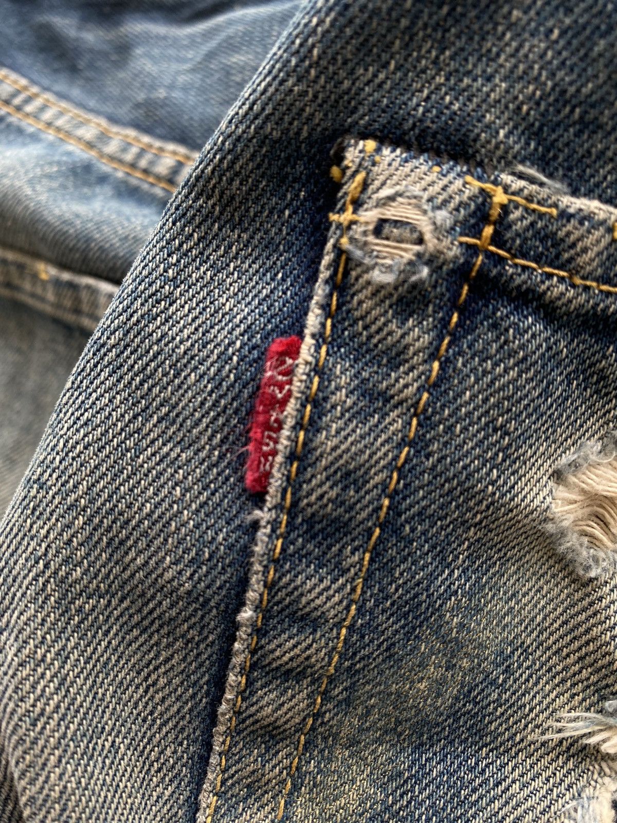 Evisu Vintage Evisu Thrashed Denim Size US 28 / EU 44 - 16 Thumbnail