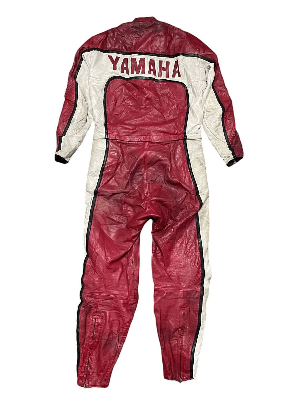 Vintage Yamaha Racing Motor Sports Leather Jumpsuit